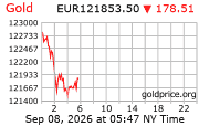 Cena 24 karátového zlata v EUR