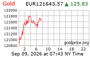 Cena 24 karátového zlata v EUR