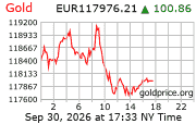 Cena 24 karátového zlata v EUR